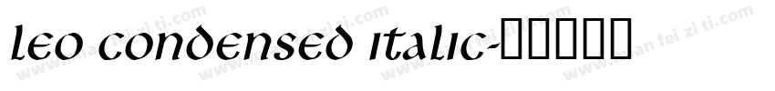 Leo Condensed Italic字体转换